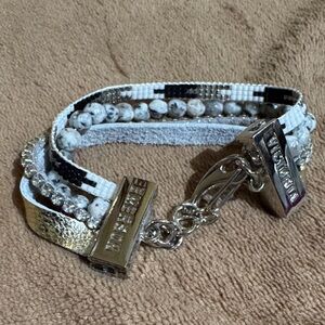 Victoria Emerson Black and White Multi-Strand Bracelet